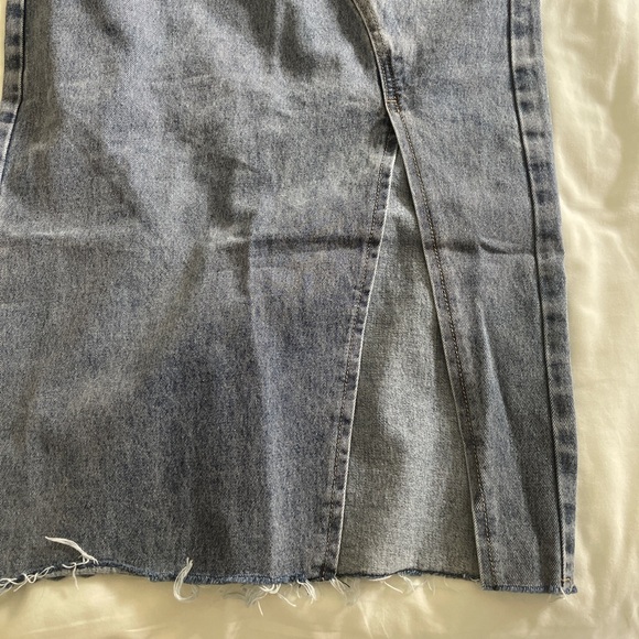 NONCODE Blue asymmetrical denim skirt - Picture 3 of 4